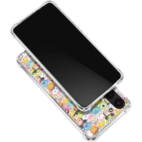 Disney Tsum Tsum Animated Characters Galaxy S24 FE Clear Case